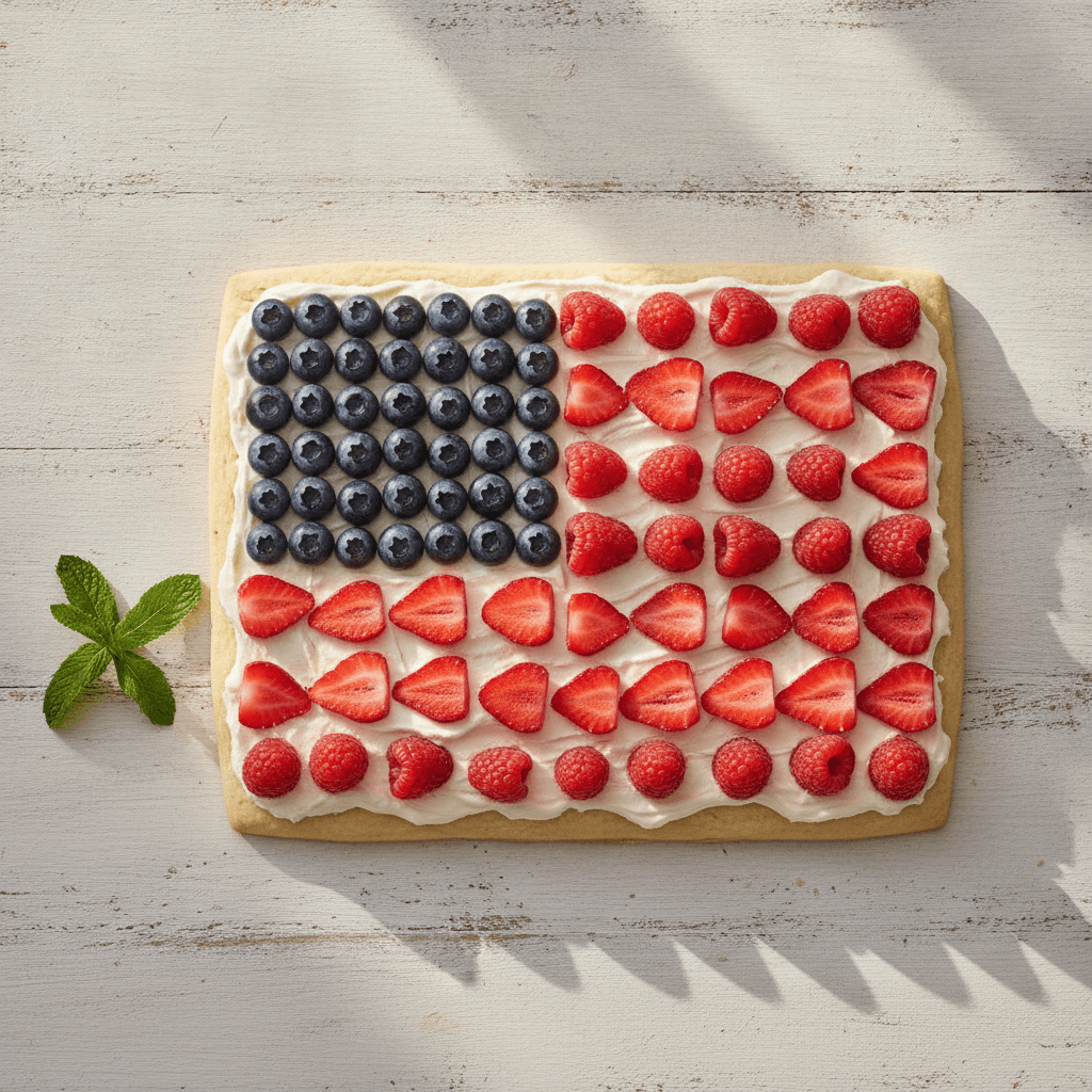 Easy American Flag Fruit Pizza (Fresh & Festive!)