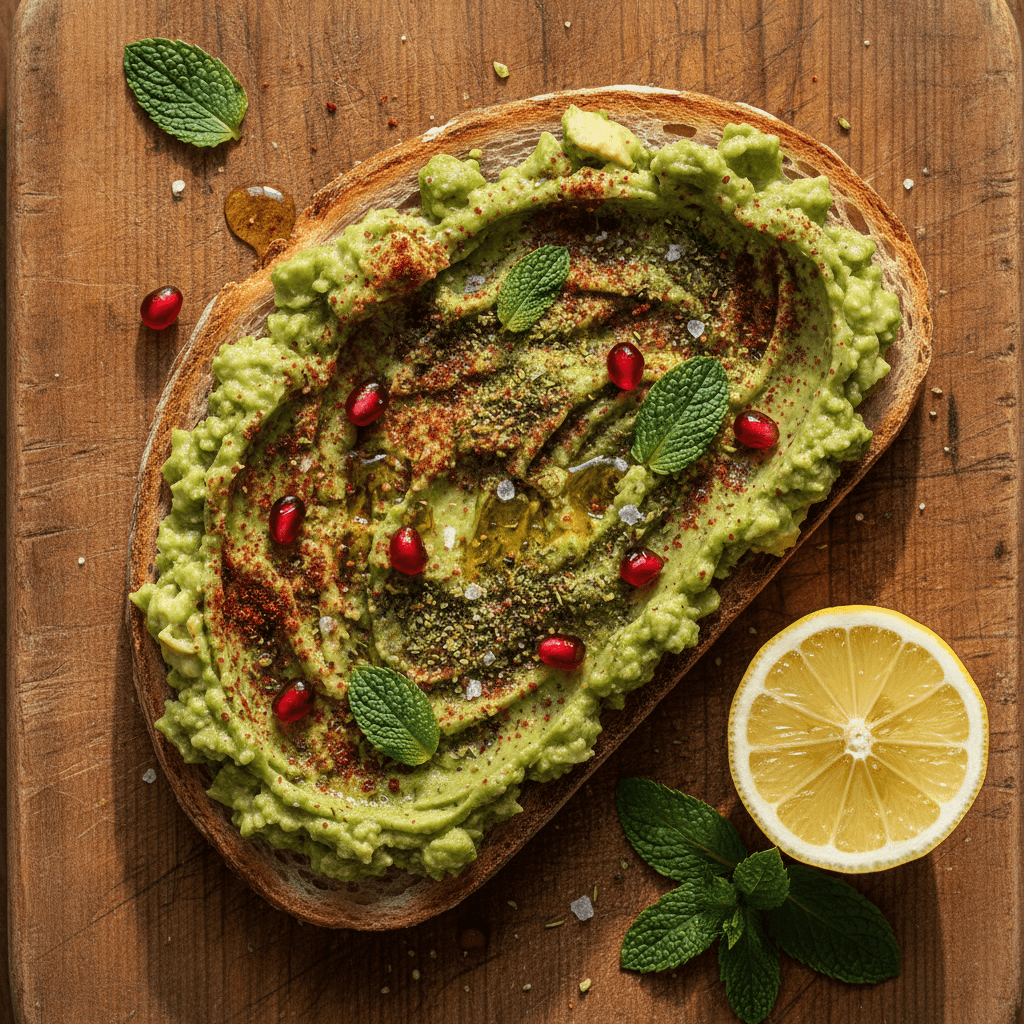 Lemony Avocado Toast with Za'atar and Sumac