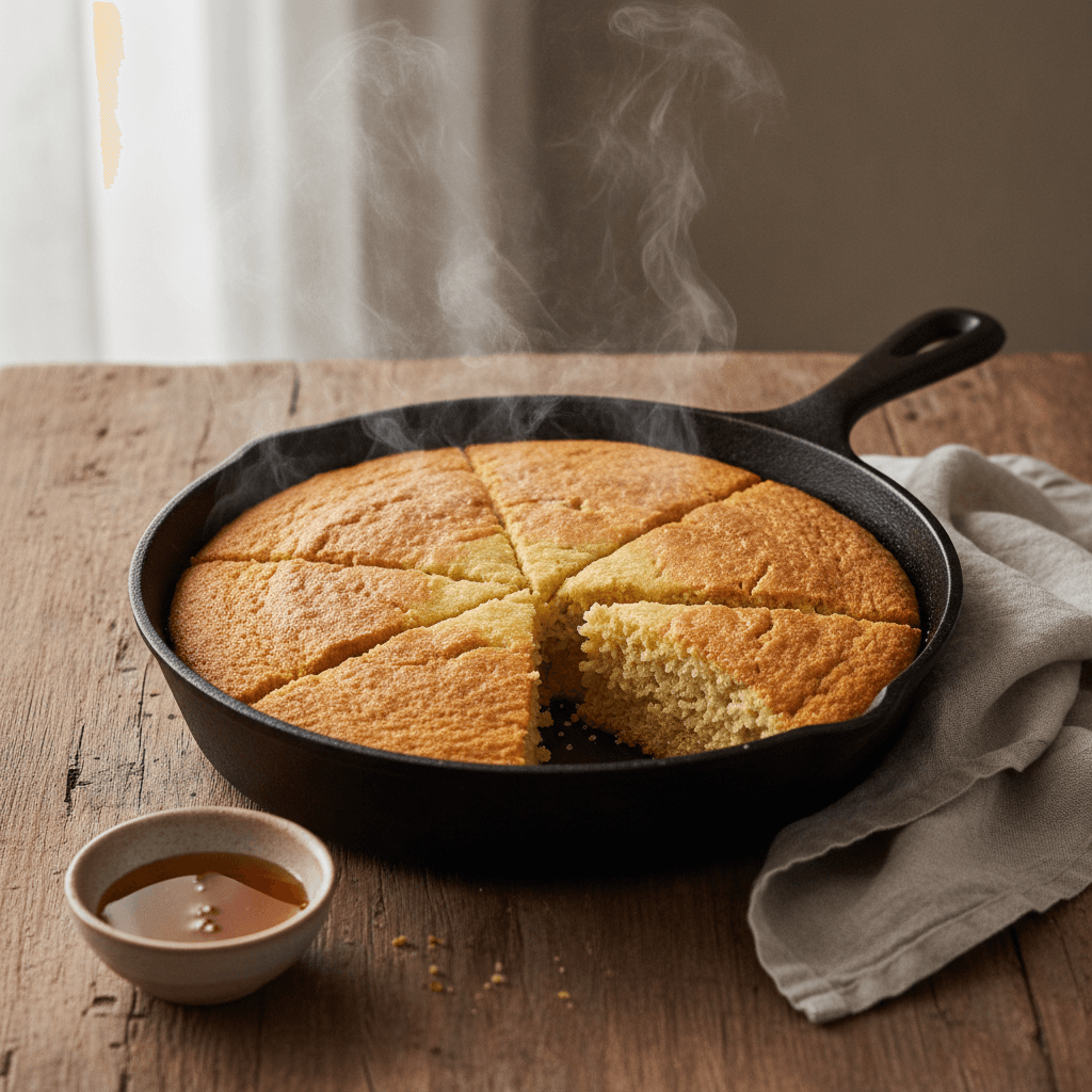 Perfect Skillet Cornbread Recipe (Crispy Edges!)