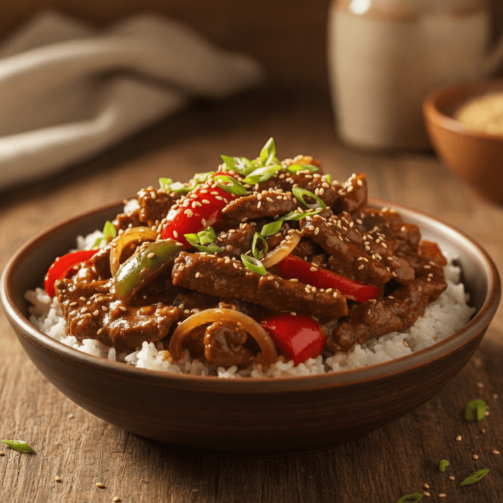Easy Crock Pot Pepper Steak (Dump and Go Meal!)
