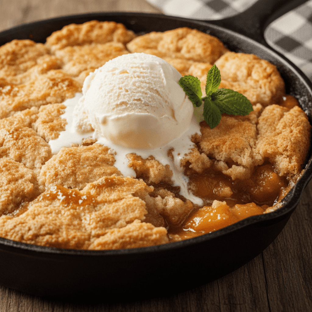 Easy Peach Cobbler Recipe (Bubbling & Golden)