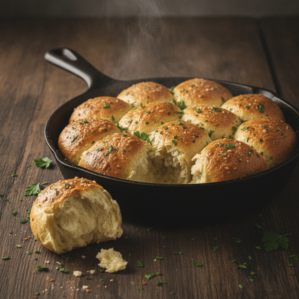 Garlic Butter Bread Rolls (Easy Meal Prep Recipe)