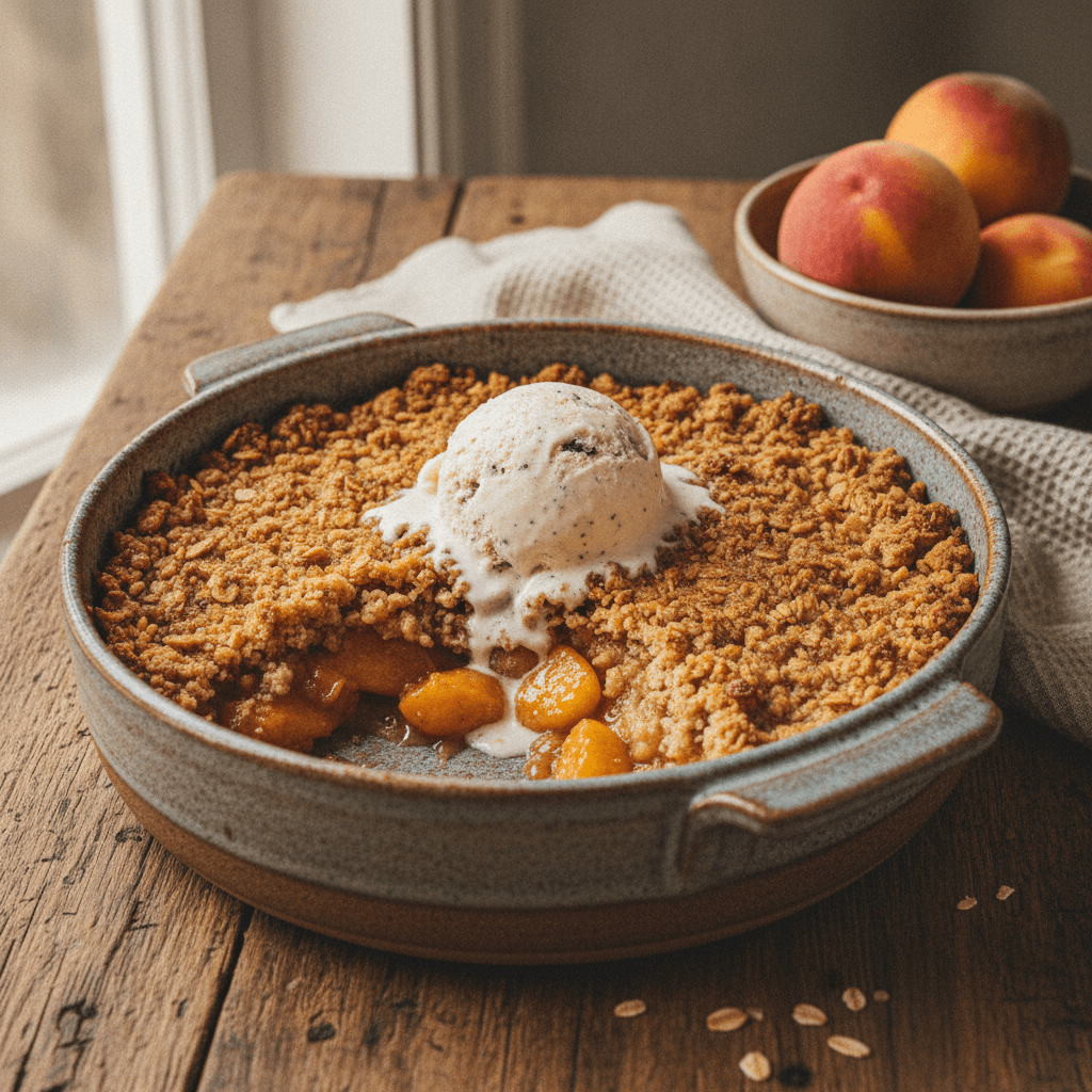 Warm Spiced Peach Crisp Recipe (Simply the Best!)