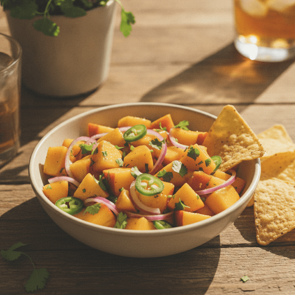 Easy Peach Salsa Recipe (Ready in 15 Minutes!)