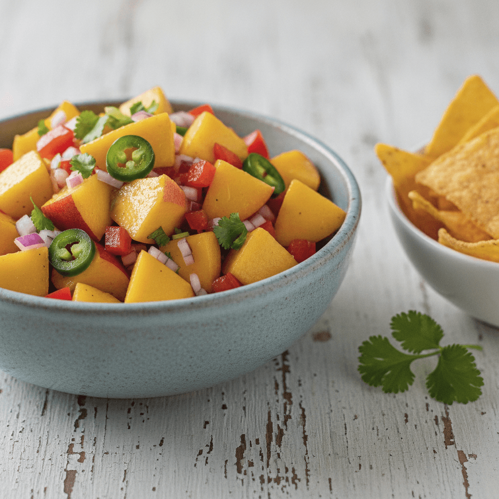 Easy Peach Salsa Recipe (Sweet, Spicy & Fresh)