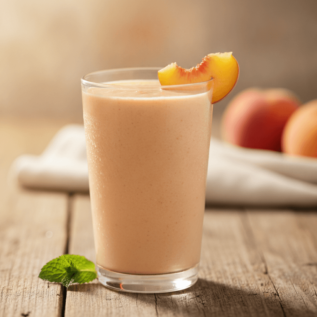 Velvety Peach Smoothie: Sunshine in a Glass, Naturally Sweet