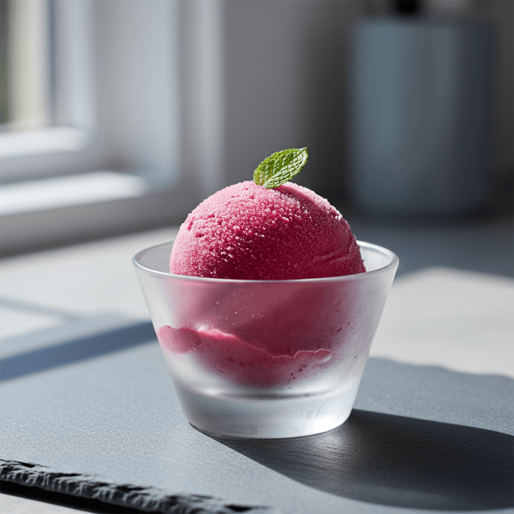Easy Homemade Rhubarb Sorbet (Vibrant & Refreshing!)
