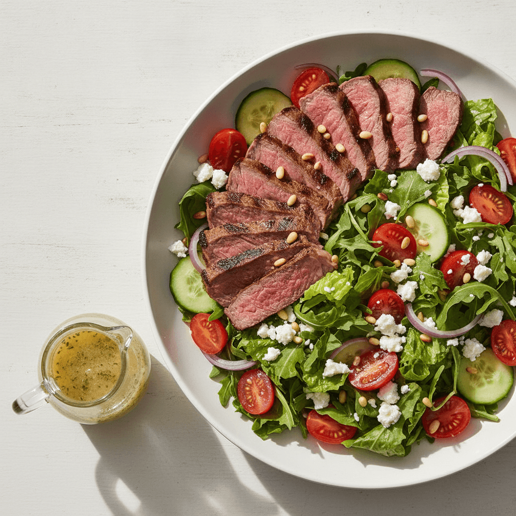 The Best Steak Salad (Mediterranean-Style)