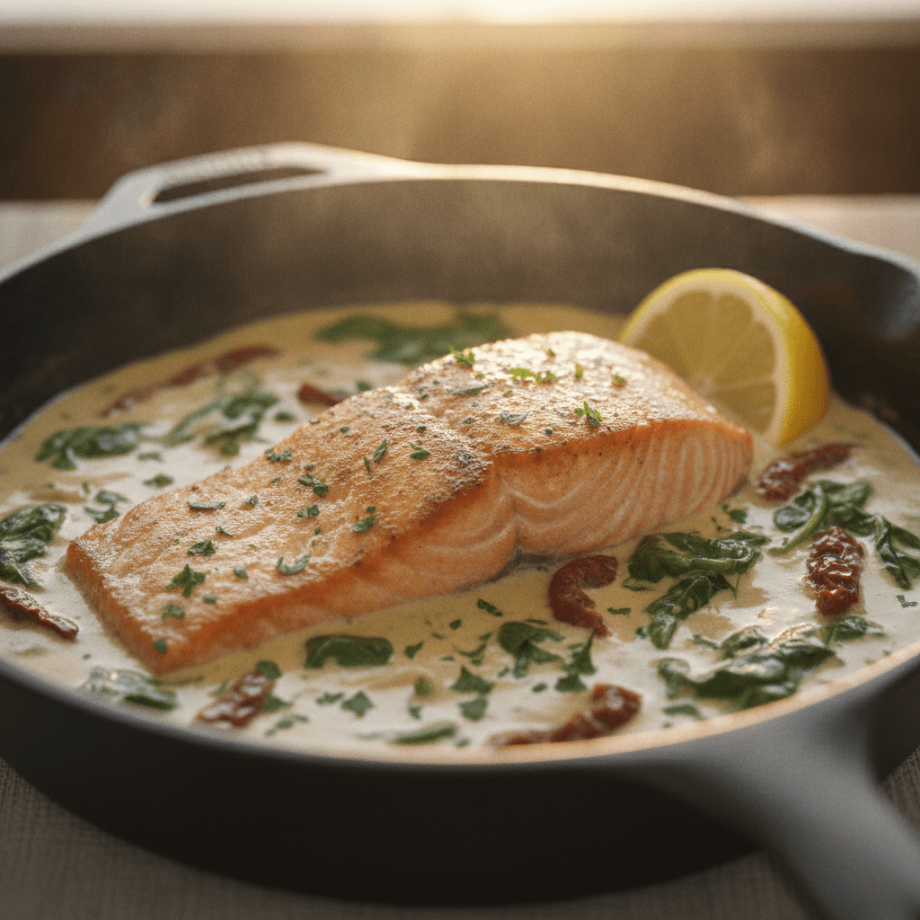 Creamy Tuscan Butter Salmon (30-Minute Recipe!)