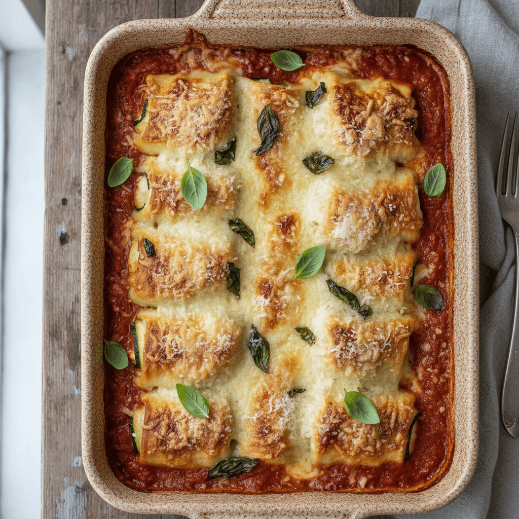 Easy & Cheesy Zucchini Dinner Roll Ups Recipe