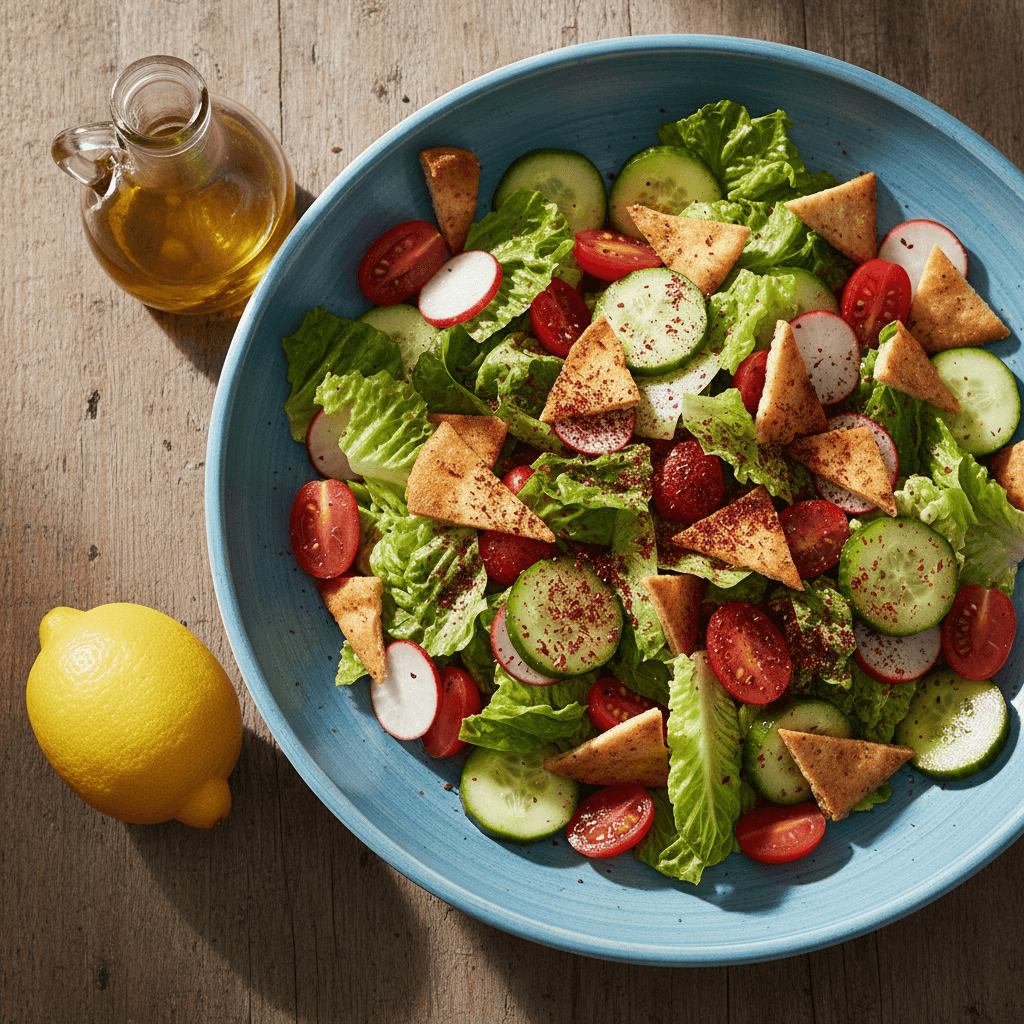 Easy Fattoush Salad Recipe (Ready in 20 Minutes!)