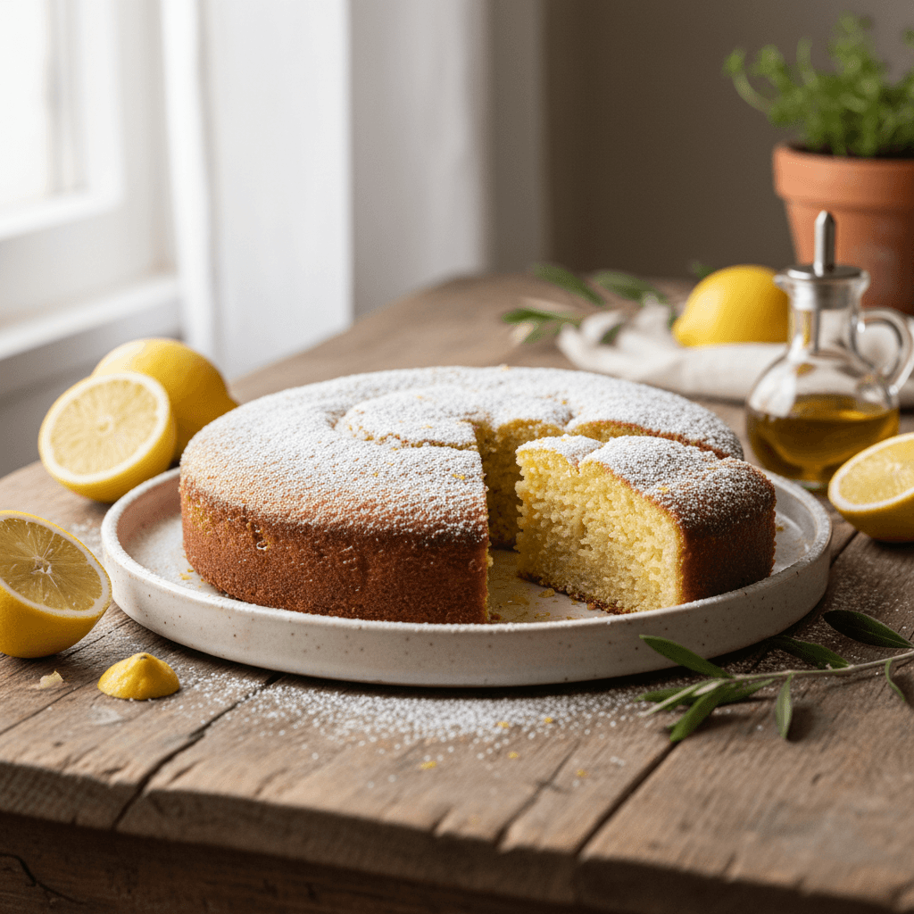 The Perfect Lemon Olive Oil Cake (Moist & Easy!)