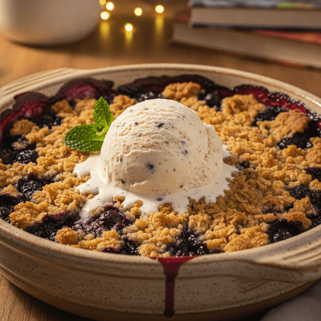 Warm & Easy Blueberry Crisp Recipe