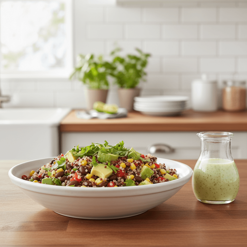 Vibrant Cilantro Lime Quinoa Salad (Vegan, Healthy)