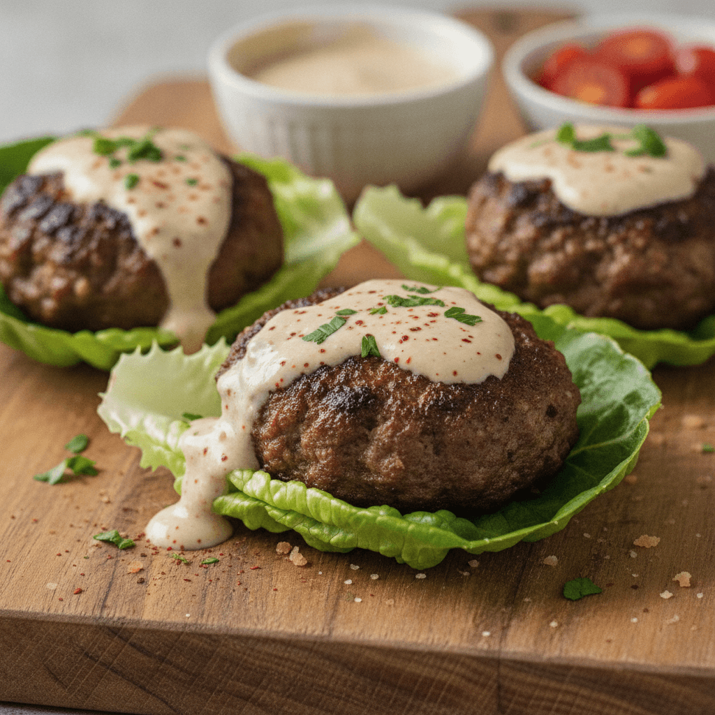 Easy Burger Style Lettuce Wraps (Juicy & Low-Carb!)