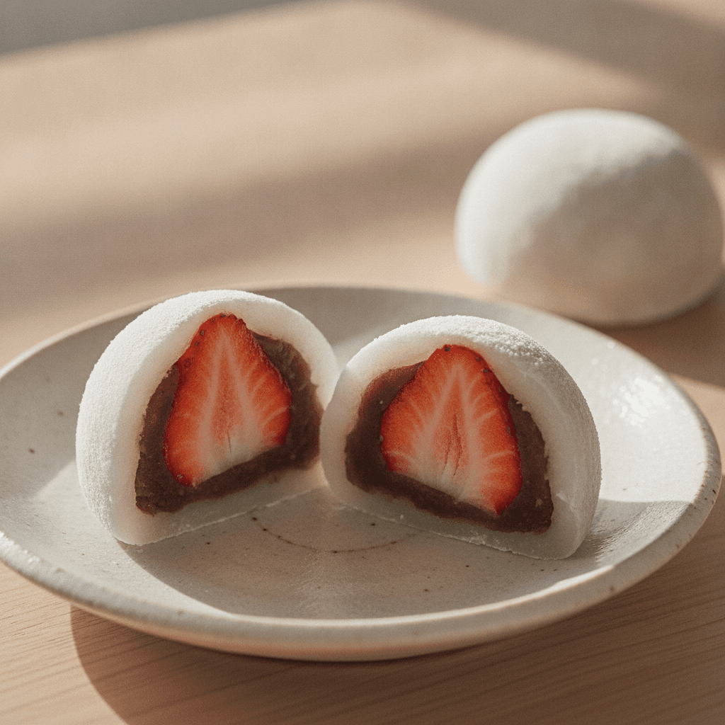 Soft Strawberry Mochi Recipe (Ichigo Daifuku)