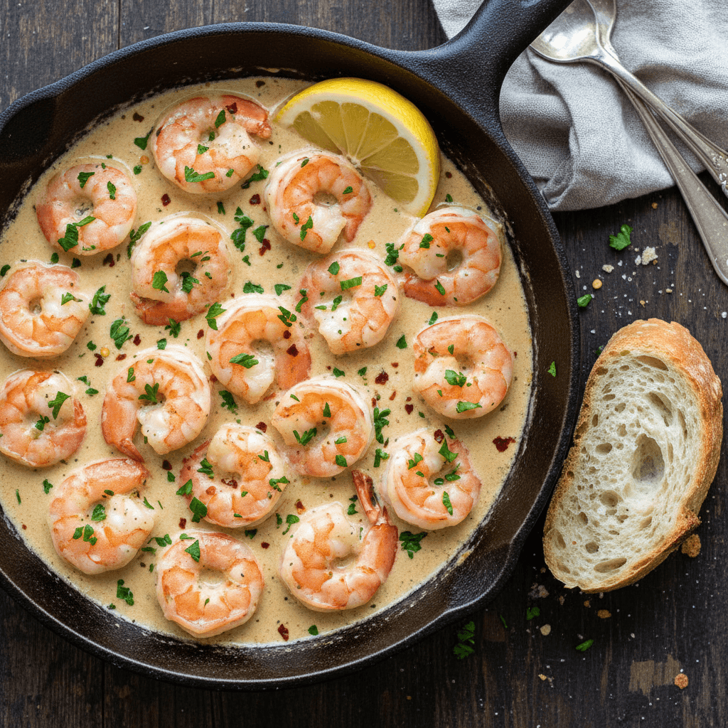 Easy Creamy Garlic Shrimp (15 Minutes!) - Cook With Yara