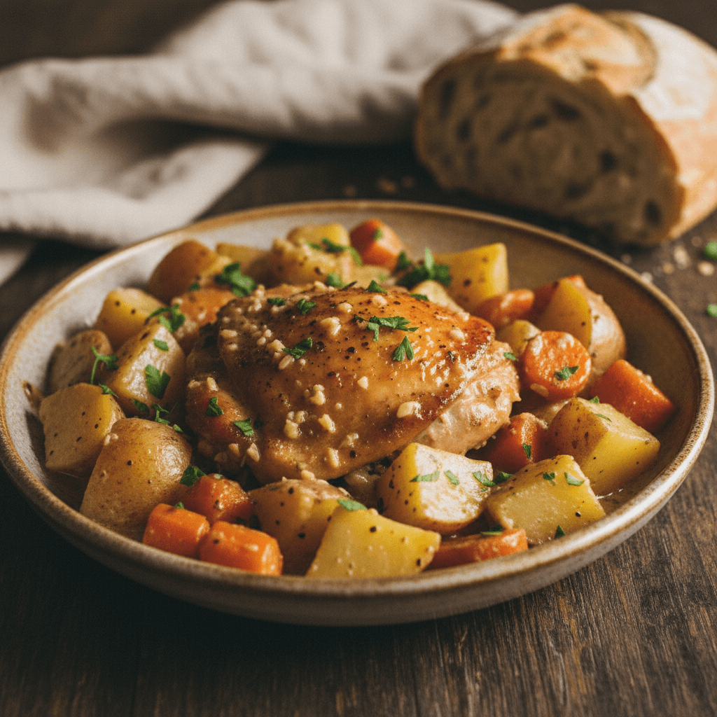 Garlic Butter Crockpot Chicken (Easy & Tender)
