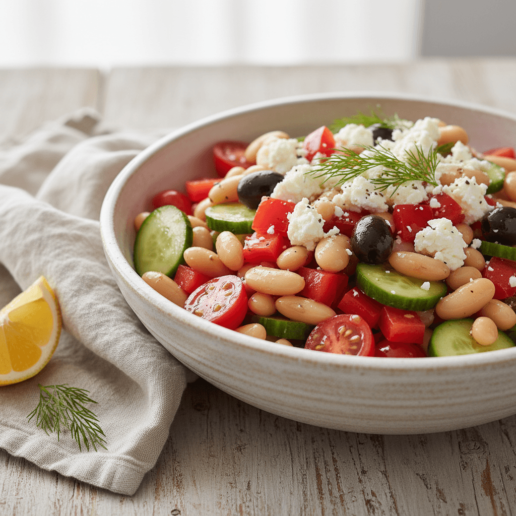 Vibrant Greek Bean Salad with Marinated Beans (Easy Recipe!)