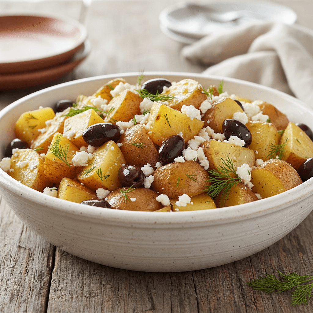 Vibrant Greek Potato Salad Recipe (No Mayo!)