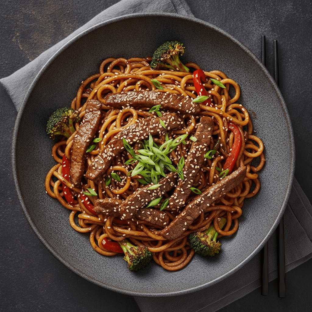 High Protein Mongolian Noodles Recipe (Ready in 30 Mins!)