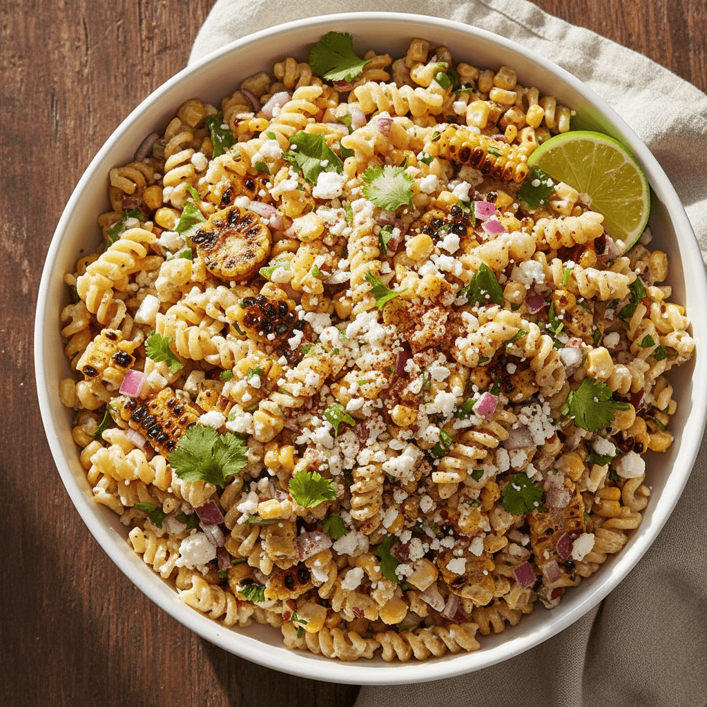 Budget Mexican Street Corn Pasta Salad (Easy Recipe!)