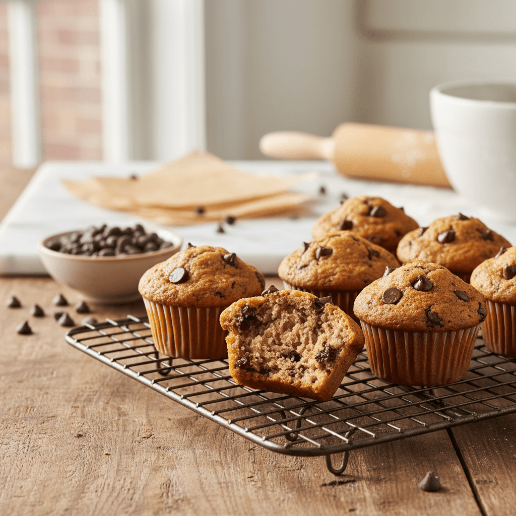 Perfect Mini Chocolate Chip Muffins (Fluffy & Easy)