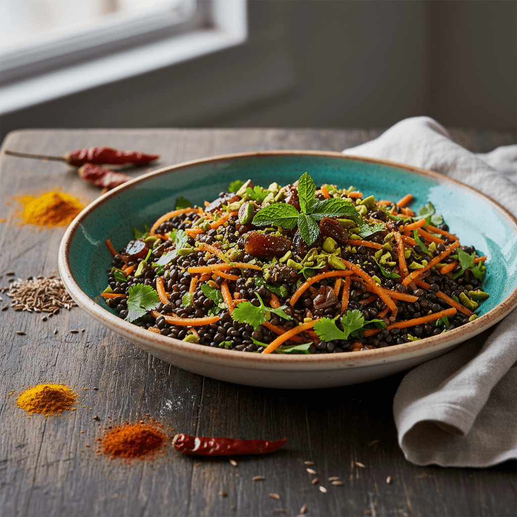 Vibrant Moroccan Lentil Carrot Salad (Easy & Vegan!)