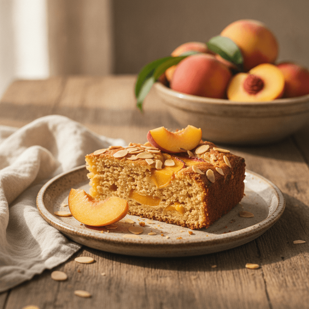 Easy Olive Oil Peach Cake (Incredibly Moist!)