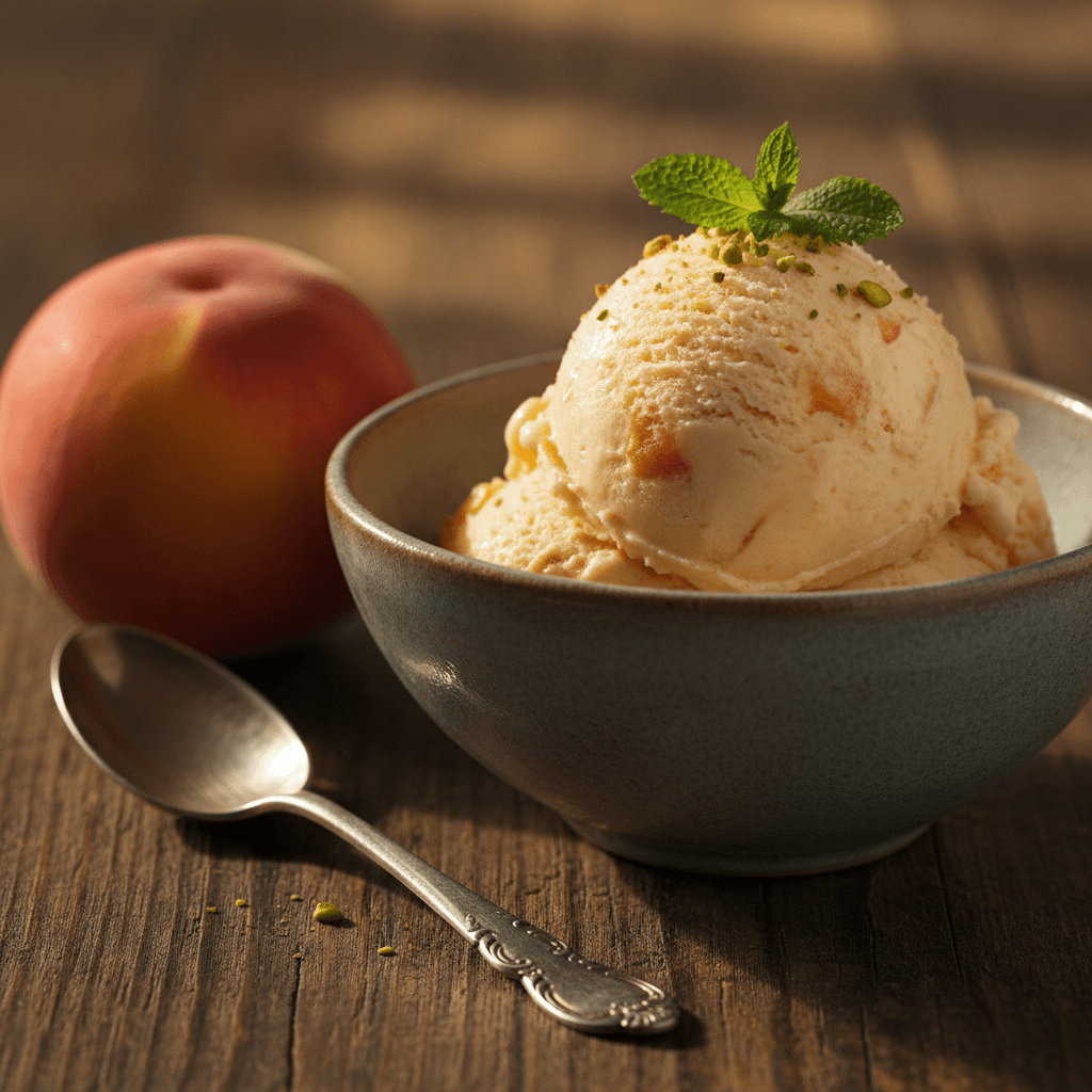The Best Homemade Peach Ice Cream Recipe