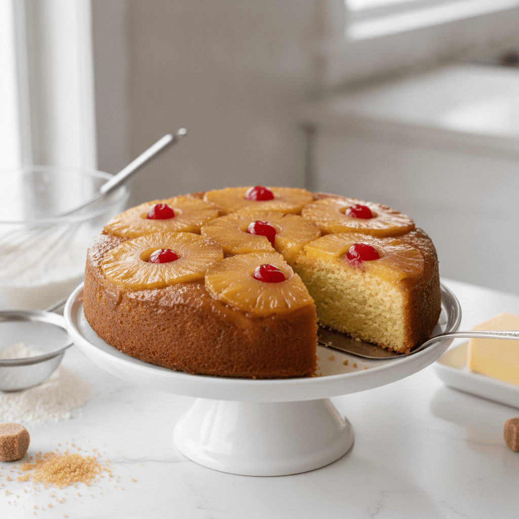 Classic Pineapple Upside Down Cake Recipe (Easy!)
