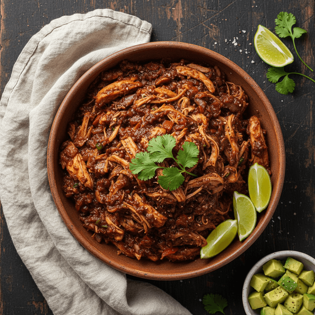 Easy Slow Cooker Mexican Shredded Chicken (Whole30, Paleo)
