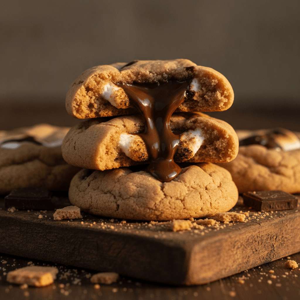 Perfect Gooey Smores Cookies Recipe (Halal)