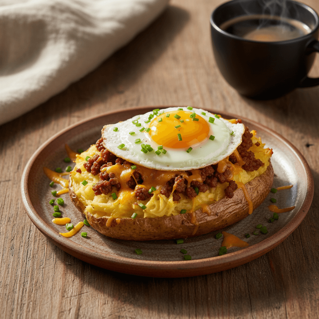 Perfect Twice Baked Loaded Breakfast Potatoes