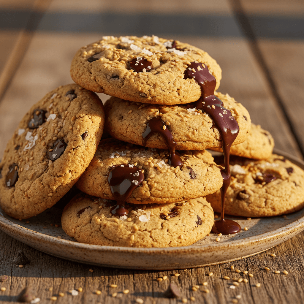 Ultimate Tahini Chocolate Chip Cookies (Chewy & Nutty!)